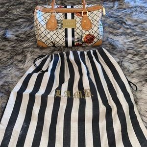 L.A.M.B. Coated Canvas Marigold Gwen Stefani Purse